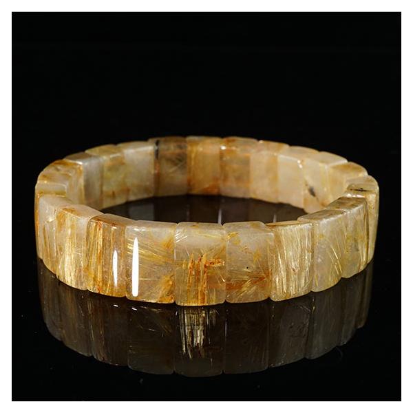 タイチンルチルクォーツ バングル ルチルクォーツ 一点物 [送料無料