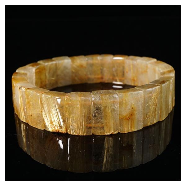 タイチンルチルクォーツ バングル ルチルクォーツ 一点物 [送料無料