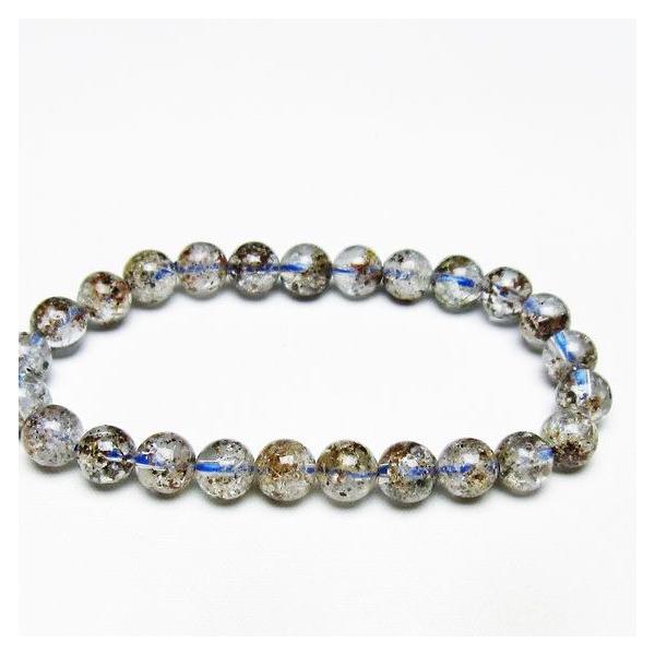 ガーデンファントムクォーツ ブレスレット トルマリン入り 8mm 一点物