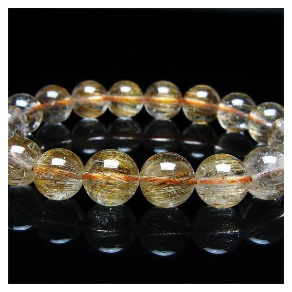 キャッツアイルチルクォーツ ブレスレット 12mm ルチルクォーツ ブレス