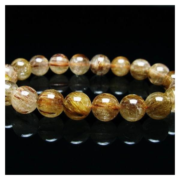 キャッツアイルチルクォーツ ブレスレット 10mm ルチルクォーツ ブレス