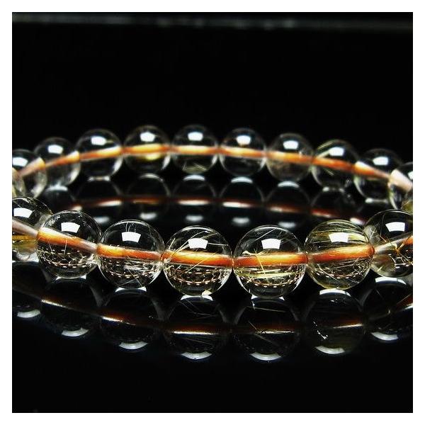 ルチルクォーツ ブレスレット 9mm タイチンルチル メール便送料無料