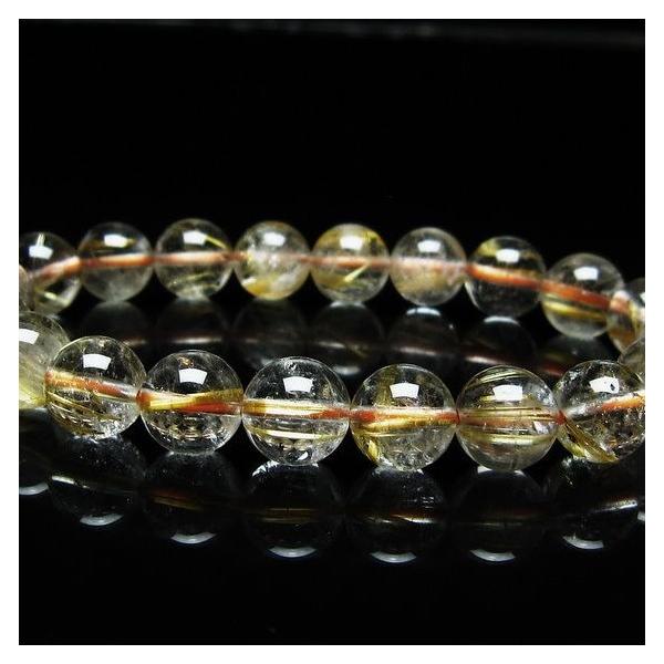 高グレード　10ミリ玉　タイチンルチルクォーツ ビーズブレスレット タイチンルチルクォーツブレスレット【ハイクオリティ】 最高品質]太陽