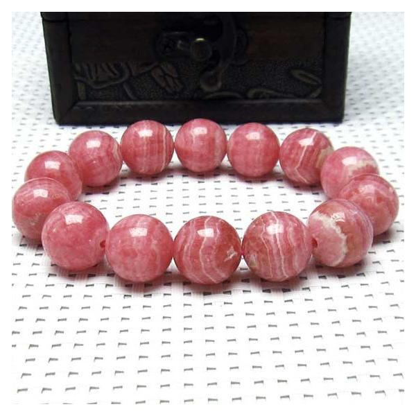 インカローズ ブレスレット 16mm 一点物 111-496 : 天然石