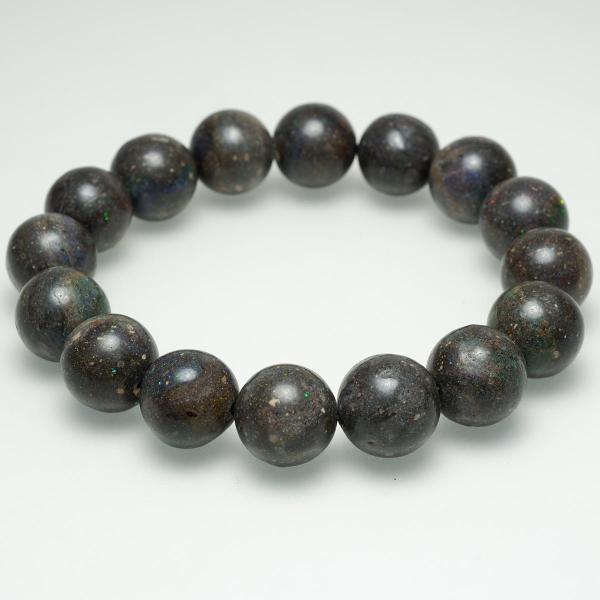 ブラックオパール ブラックマトリックスオパール ブレスレット 13mm