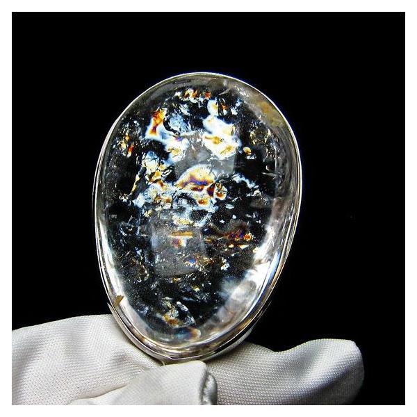 アイリスクォーツ ペンダント 虹入り 水晶 送料無料 一点物 112-6032