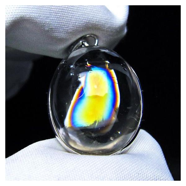 スモーキークォーツ ペンダント 虹入り 煙水晶 アイリスクォーツ 一点