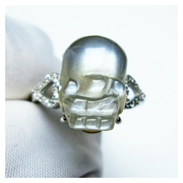 ムーンストーン 指輪 リング 貔貅（ひきゅう） 15号 一点物 メール便