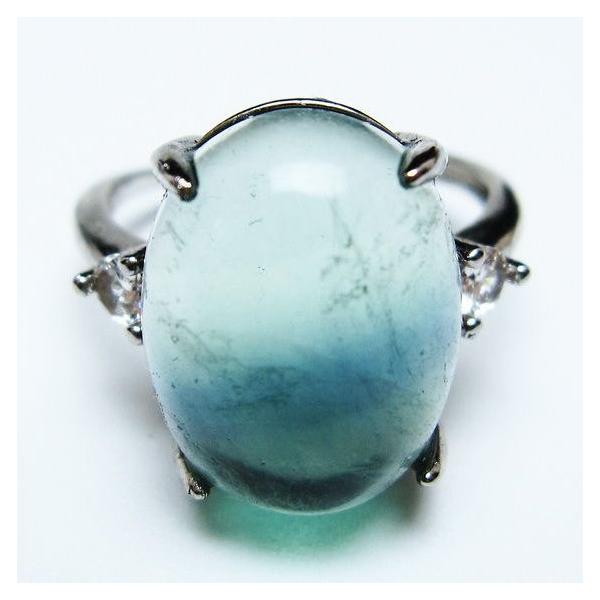 フローライト リング 蛍石 指輪 フリーサイズ 18号 一点物 メール便可