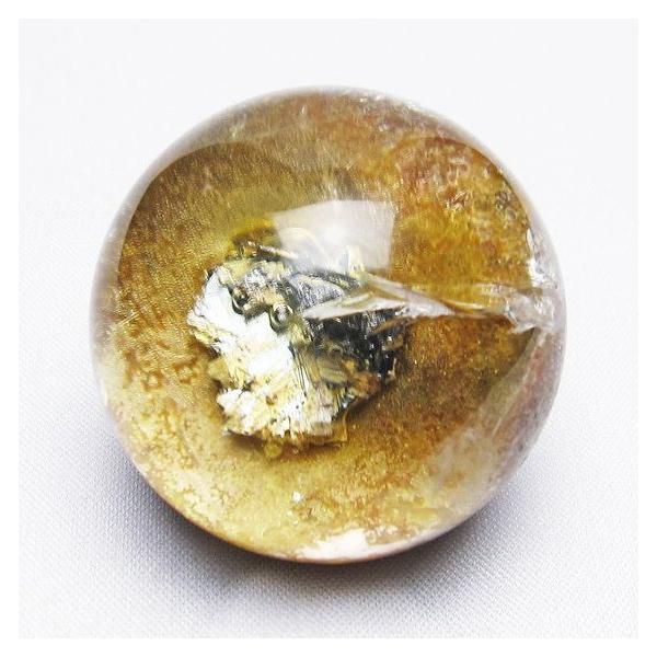 ゴールドタイチンルチル 水晶 丸玉 スフィア 41mm 一点物 送料無料 141