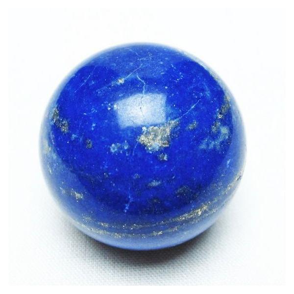 ラピスラズリ 丸玉 34mm スフィア 原石 置物 一点物 141-5433 : 天然石