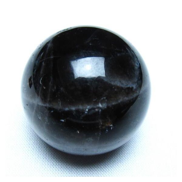 モリオン 黒水晶 丸玉 34mm スフィア 置物 原石 141-7348 : 天然石