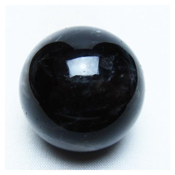 モリオン 丸玉 34mm 黒水晶 スフィア 置物 一点物 141-7976 : 天然石