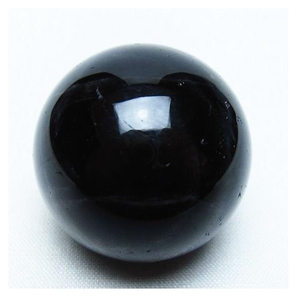 モリオン 丸玉 34mm 黒水晶 スフィア 置物 一点物 141-7984 : 天然石