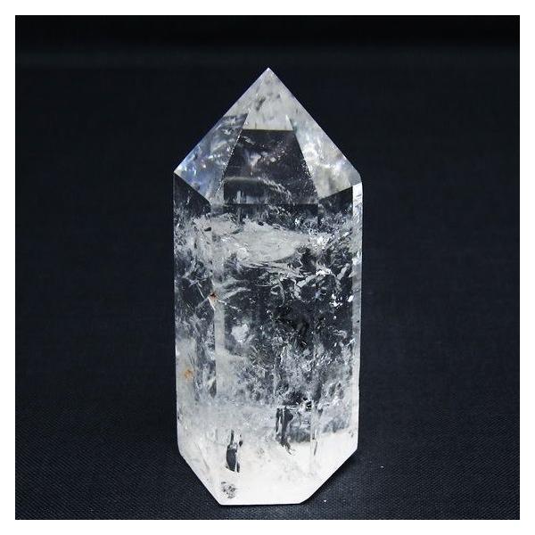 水晶 六角柱 ポイント 虹入り 置物 一点物 142-10093 : 天然石
