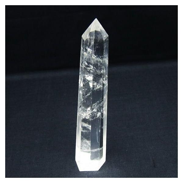 水晶 六角柱 ポイント 置物 一点物 142-10132 : 天然石