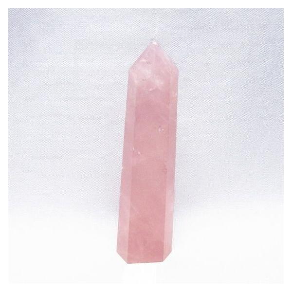 ローズクォーツ 六角柱 ポイント 置物 一点物 142-10355 : 天然石
