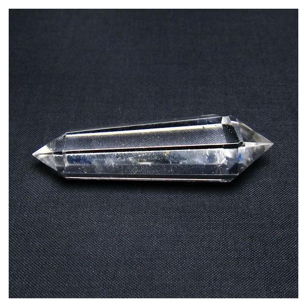 水晶 六角柱 ダブルポイント 一点物 142-8729 : 天然石