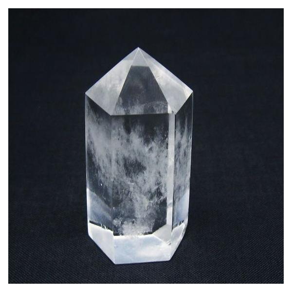 超透明　ヒマラヤ産　水晶ポイント　六角柱 天然石原石置物台座付　パワーストーン 超透明 ヒマラヤ産 水晶ポイント 六角柱 天然石原石置物台座付