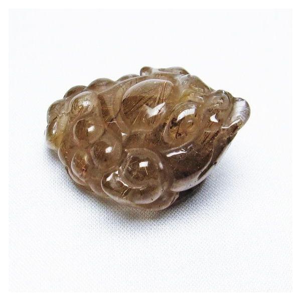 ルチルクォーツ彫物（如意） ルチルクォーツ彫物（如意） V118885393 本物