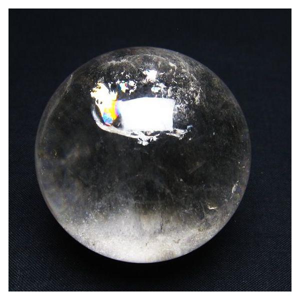 水晶 スフィア 丸玉 虹入り 53mm 水晶玉 一点物 151-6135 : 天然石