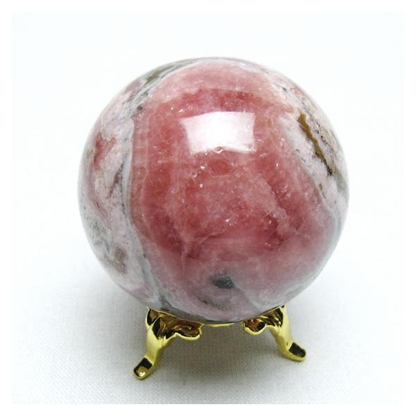 インカローズ 丸玉 42mm 一点物 [送料無料] 151-7419 : 天然石