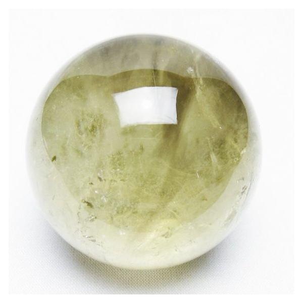 シトリン 丸玉 虹入り 55mm シトリンクォーツ スフィア 一点物 [送料