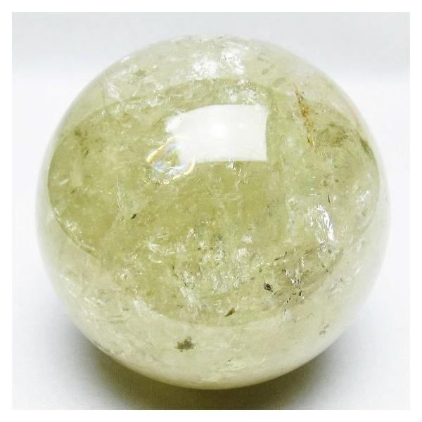 1.3Kg シトリン 丸玉 虹入り 95mm シトリンクォーツ スフィア 一点物