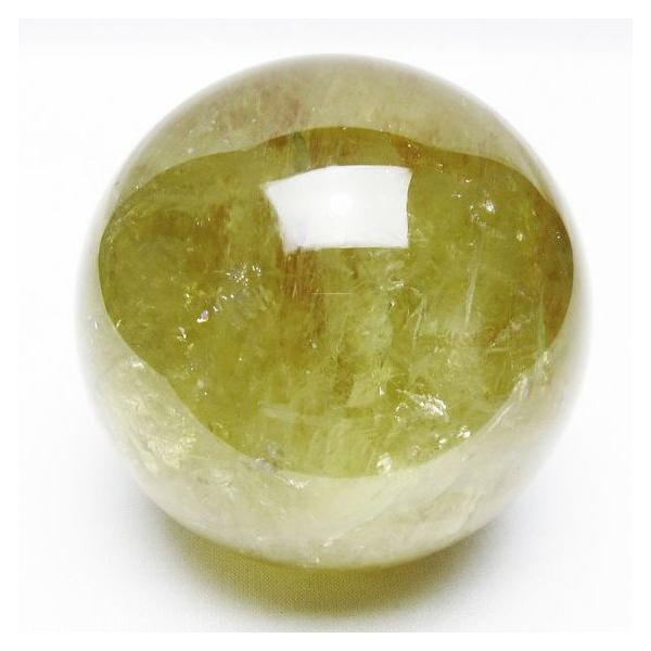 シトリン 丸玉 虹入り 83mm シトリンクォーツ スフィア 一点物 [送料