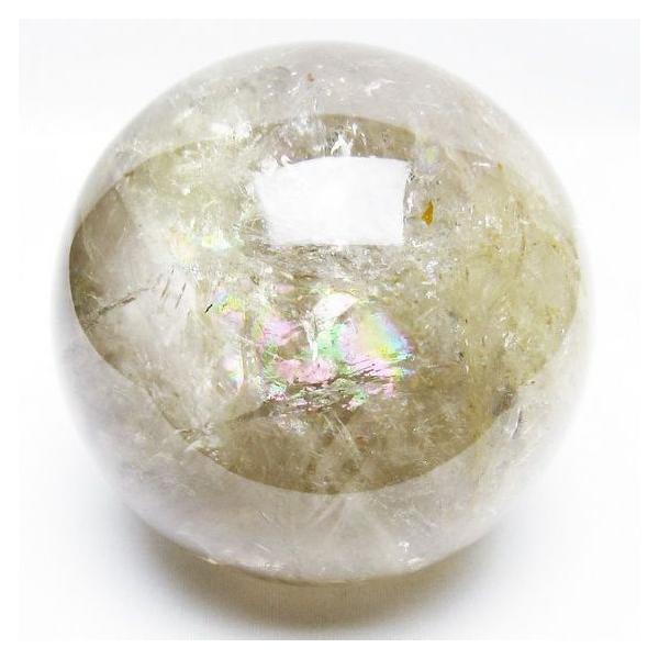 1.7Kg シトリン 丸玉 虹入り 110mm シトリンクォーツ スフィア 一点物