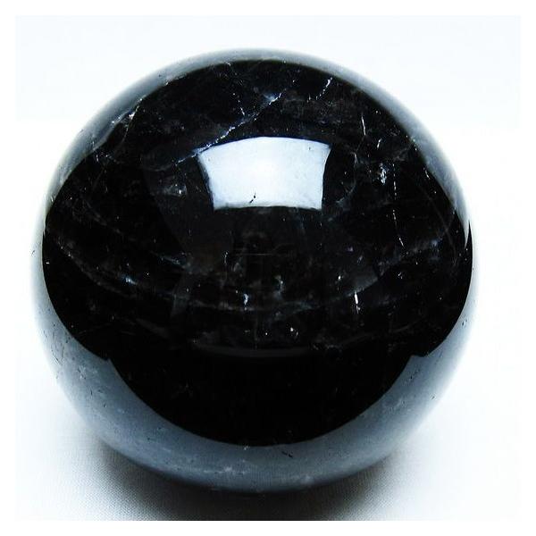 スターモリオン スフィア 丸玉 70mm 黒水晶 天然石 パワーストーン 山東省産]スターモリオン丸玉/天然黒水晶スフィア（直径33.1mm