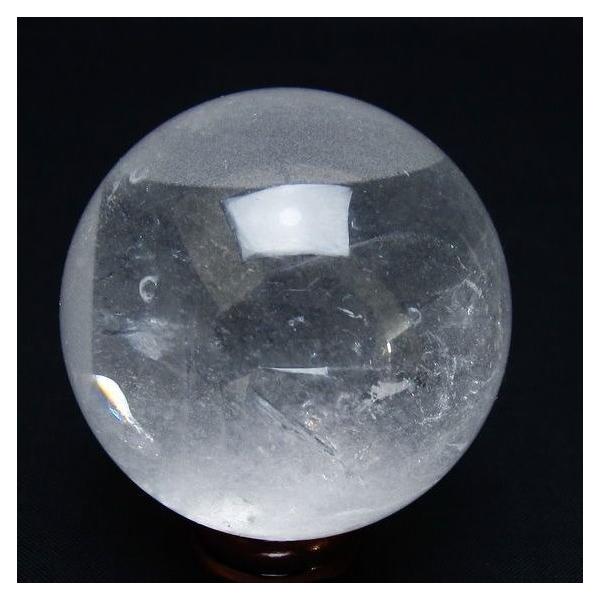 水晶 丸玉 55mm スフィア 置物 水晶玉 一点物 送料無料 151-8952