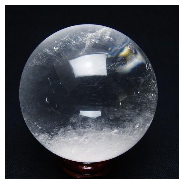 水晶 丸玉 53mm スフィア 置物 水晶玉 一点物 送料無料 151-9026