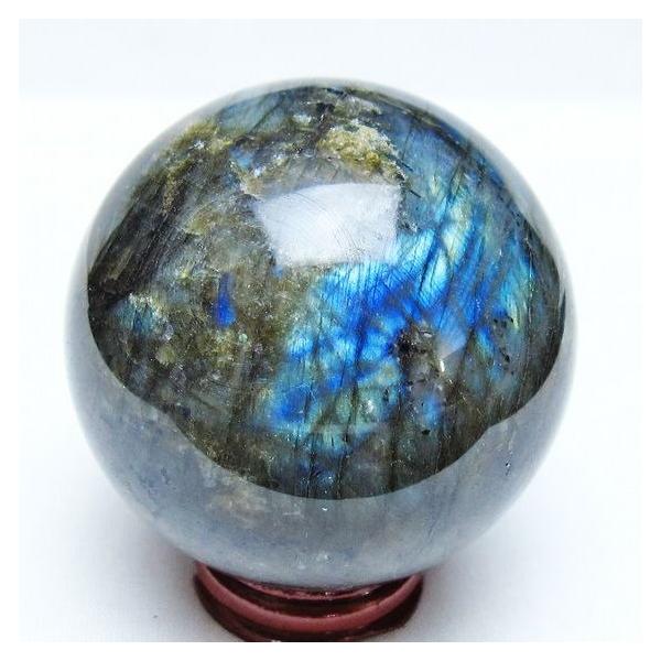 ラブラドライト 丸玉 69mm スフィア 一点物 151-9198 : 天然石