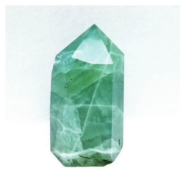 082793 天然フローライト六角柱 【公式通販】