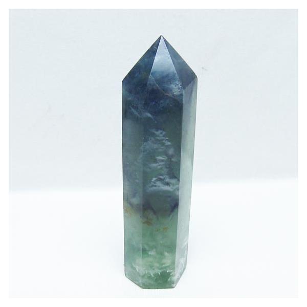 エンジェルフェザー フローライト 六角柱 一点物 152-3277 : 天然石