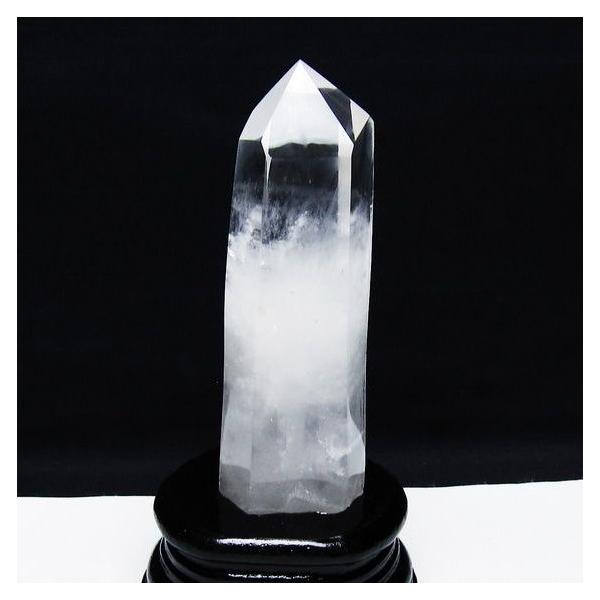 水晶 六角柱 ポイント 台座付属 一点物 152-3775 : 天然石