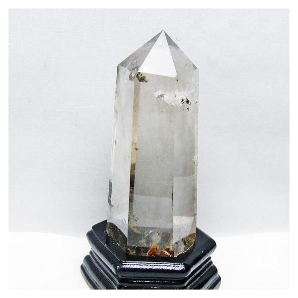 グリーンファントム 六角柱 台座付属 一点物 送料無料 152-3909