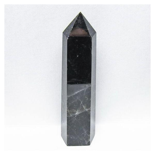 黒水晶 ポイント モリオン 六角柱 置物 一点物 152-4364 : 天然石