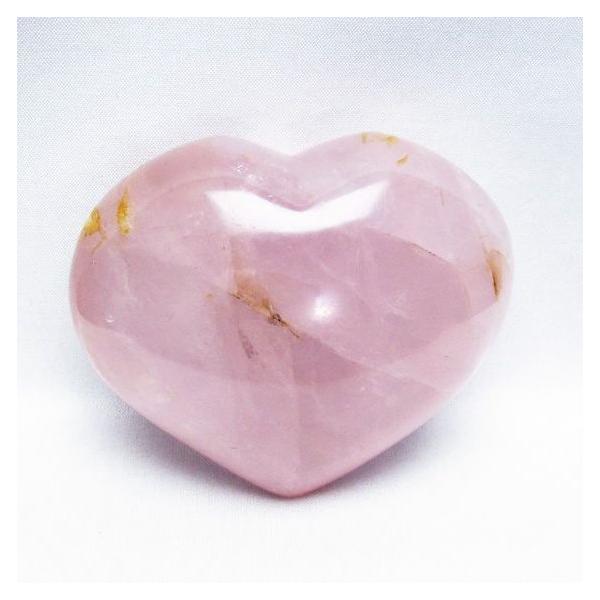 ローズクォーツ ハート 置物 一点物 155-459 : 天然石・パワーストーン