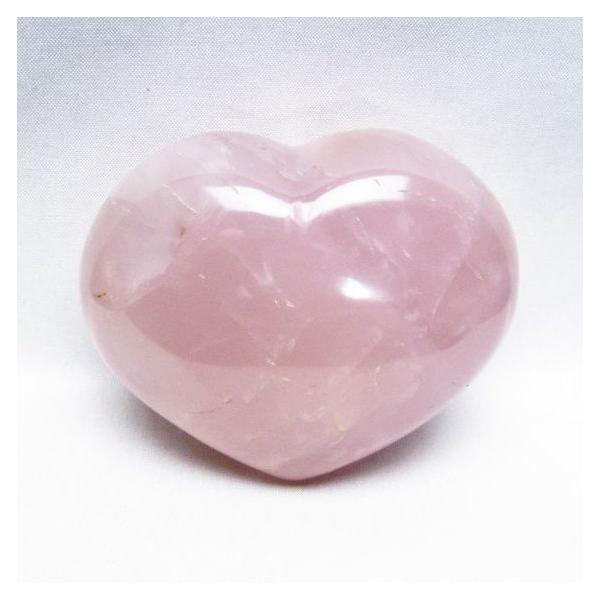 ローズクォーツ ハート 置物 一点物 155-464 : 天然石・パワーストーン