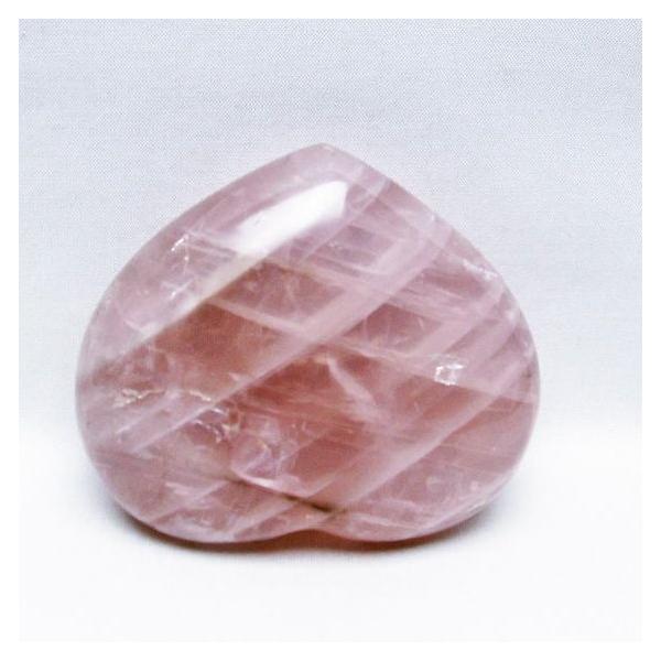 ローズクォーツ 置物 ハート 一点物 155-714 : 天然石・パワーストーン