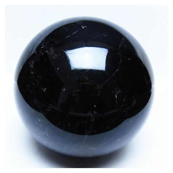2.6Kg モリオン 黒水晶 丸玉 128mm スフィア 一点物 送料無料 161-960