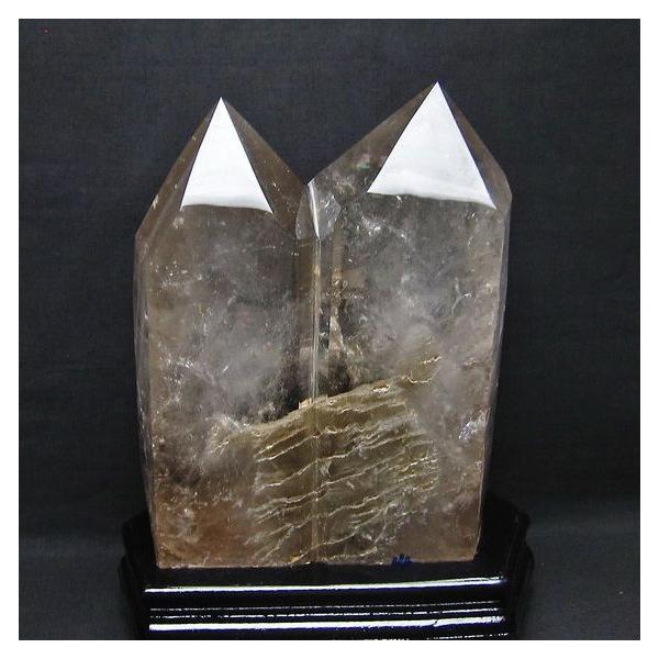 特価！超美品！特大　スモーキークォーツ　六角柱　煙水晶 27cm5.2kg スモーキークォーツ 六角柱 煙水晶 7.1Kg 台座付属 送料無料 一点物