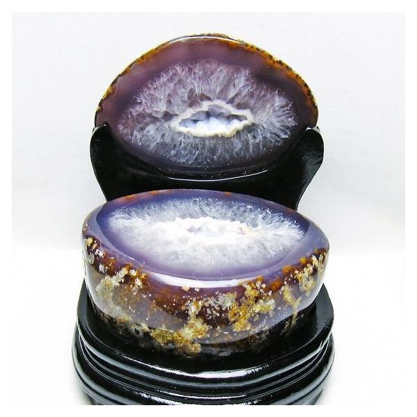 トレジャーメノウ 天然石 ジオード  パワーストーン 置物 2.7Kg トレジャーメノウ アゲート ジオード 台座付属 一点物 送料無料