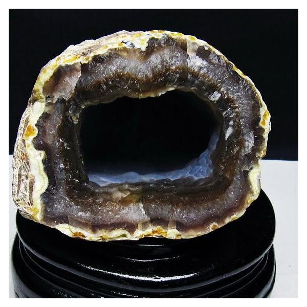 瑪瑙/アゲート/キラキラジオード/天然石/原石/置き物 アゲート ジオード 原石 置物 台座付属 瑪瑙 メノウ 晶洞 一点物 送料