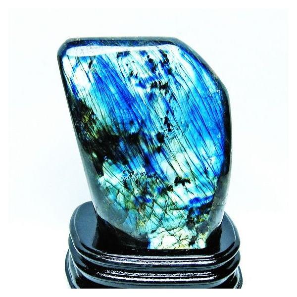 天然ラブラドライト原石 ラブラドライト 原石 磨き 38.8g｜天然石 原石 通販のキラリ石