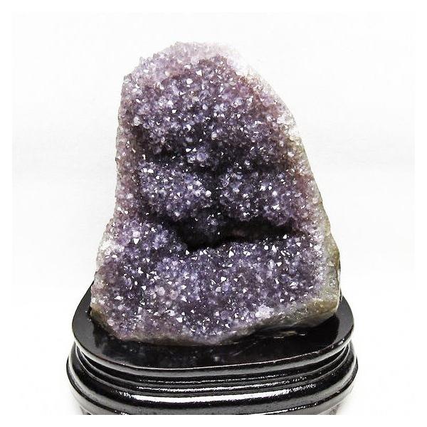 1.5Kg アメジスト クラスター ウルグアイ産 原石 amethyst 台座付属 花