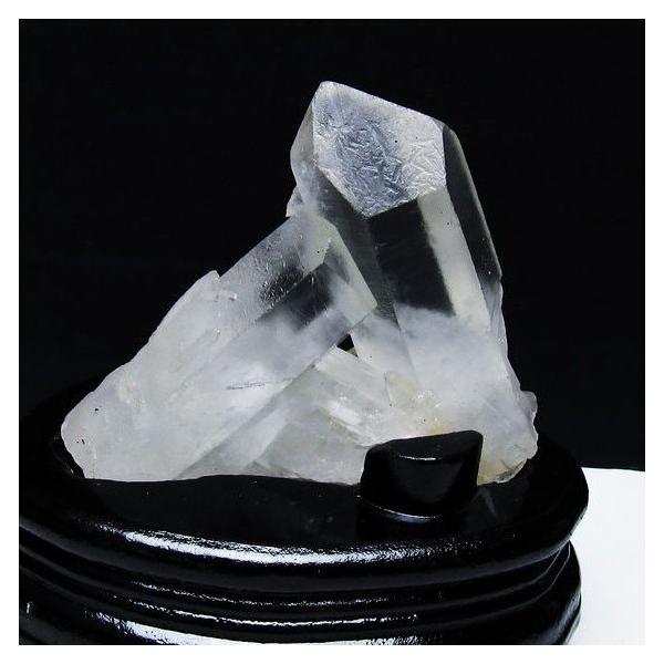 水晶 クラスター 原石 マダガスカル産 台座付属 一点物 182-6802