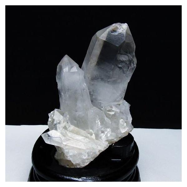 水晶 クラスター 原石 マダガスカル産 台座付属 一点物 182-6814